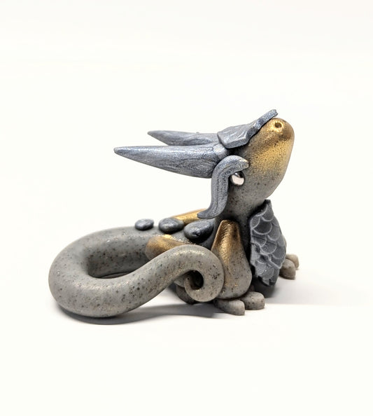 Granite and gold mica Dragon